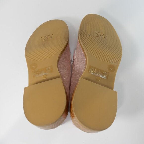 Stuart Weitzman Palmer Slip on LOAFERS Flats Size 6 Pink Shimmer Mesh NEW $475 - Picture 13 of 16